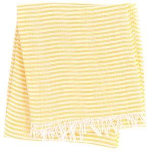 Lightweight Linen/Cotton Scarf with Eyelash Fringe